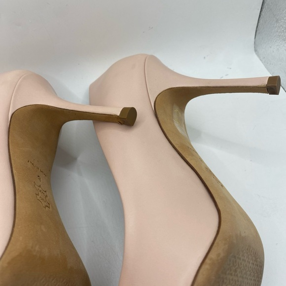 Tory Burch Pink/Black Patent and Leather Penelope Pumps Size 8 - Picture 8 of 16